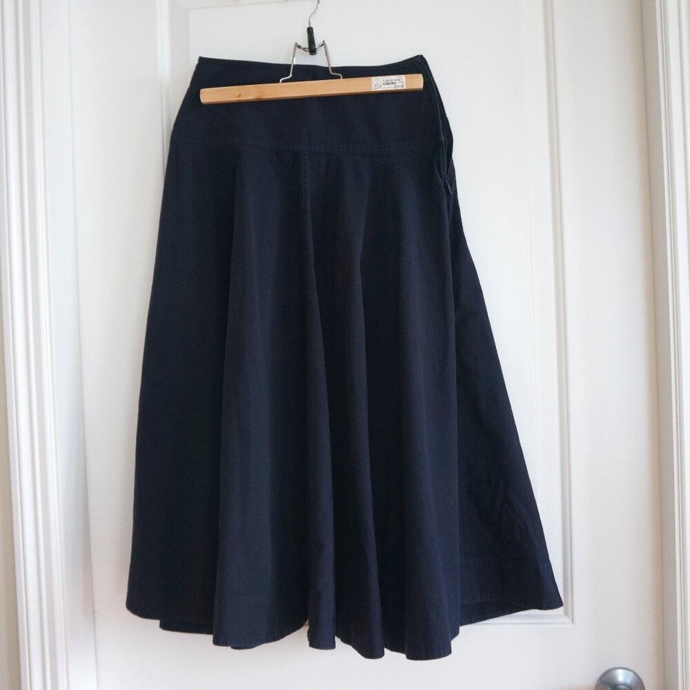 Seersucker a-line full skirt
